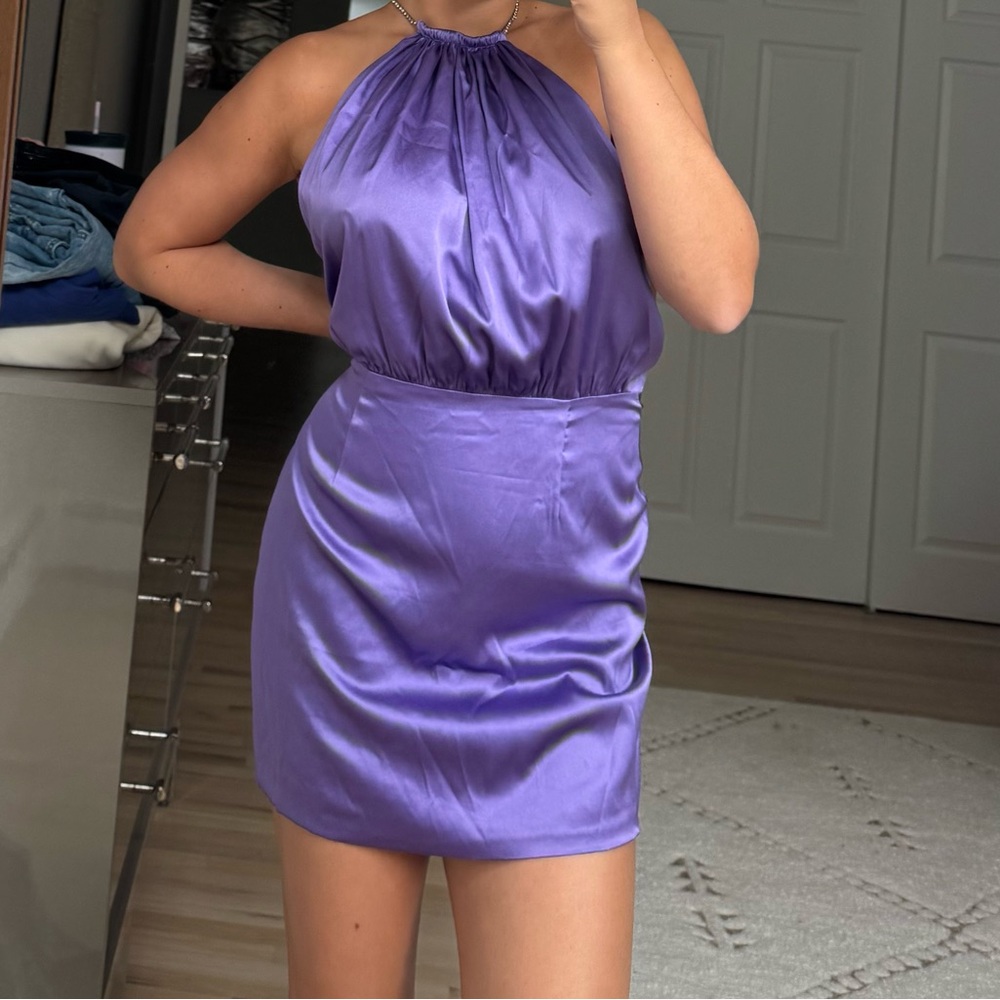 Retrofete Vibrant Purple Dress